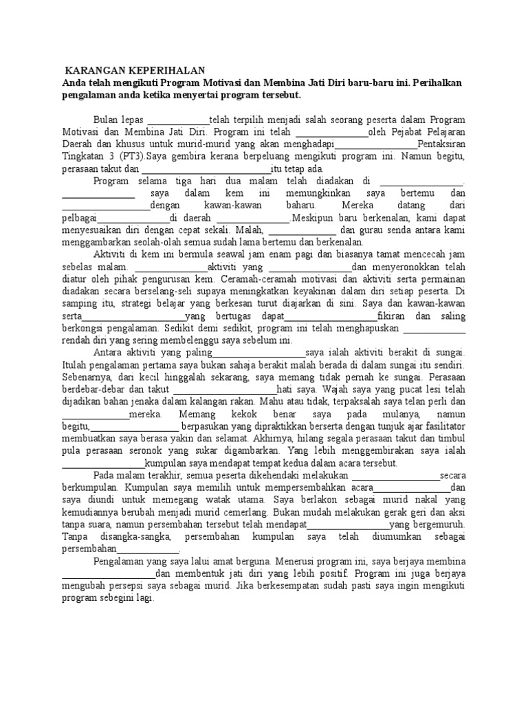 Karangan Keperihalan Pdf