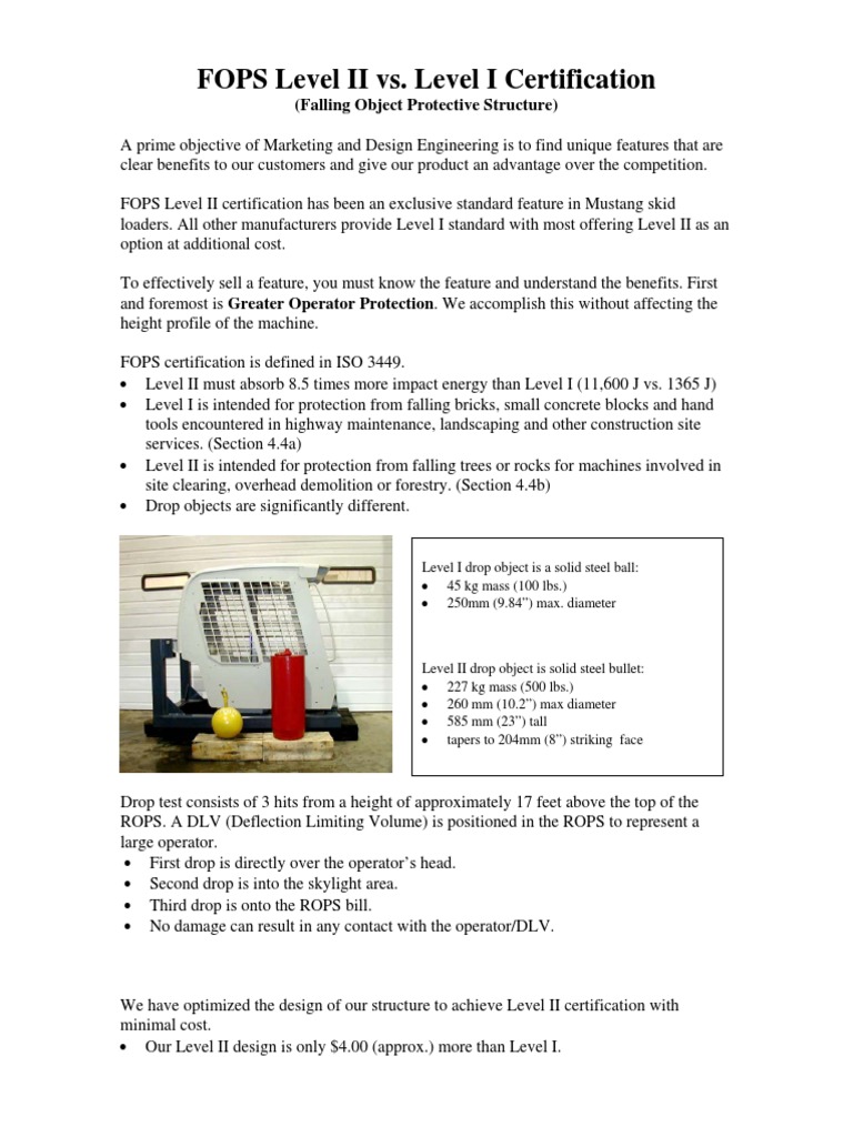 FOPS Level II vs. Level I Certification | PDF