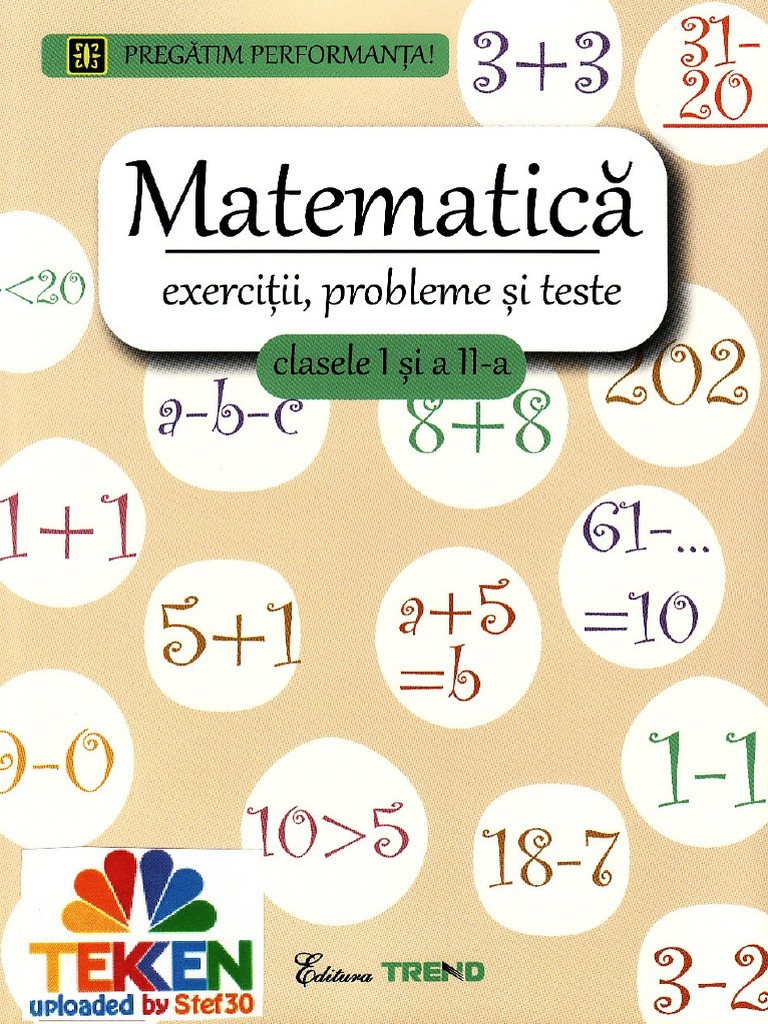 Carti Matematica Clasele.1 2 Ed. Trend | PDF