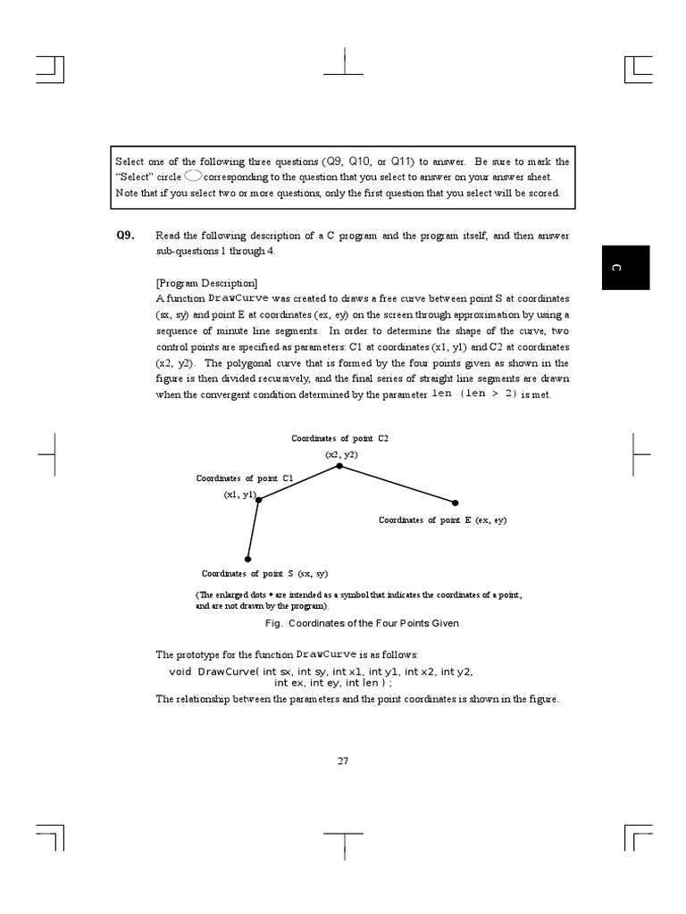 C Program for Drawing Curves | PDF | Line (Geometry) | Mathematical ...