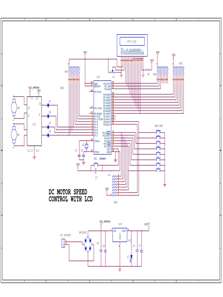 DC Motor Speed Control with LCD | PDF