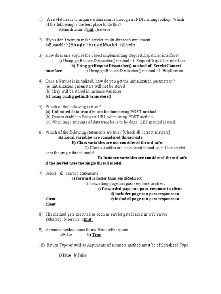 First Test | PDF | Java Servlet | Method (Computer Programming)