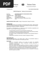 Download Job Vacancy Unocha Yangon by wynnzaw3943 SN26991221 doc pdf