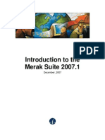 Introduction To The Merak Suite 2007.1: December, 2007