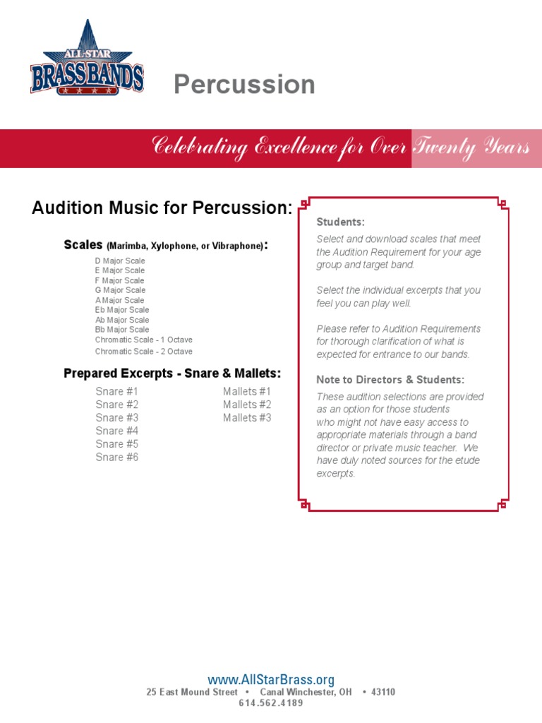 Percussion Collection | PDF | Sound | Music Theory