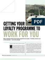 Getting Your Loyalty Programme To Work For You MXV