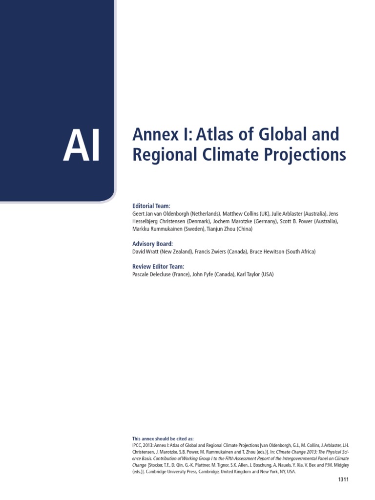 Global Climate Projections Atlas | PDF | Percentile | Climate