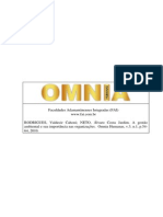 Artigo a Gestão Ambiental e Sua Importância Nas Organizações