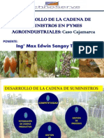 Desarrollo de La Cadena de Suministros en Pymes Agroindustriales