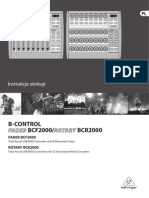 Behringer BCF2000 BCR2000  manual