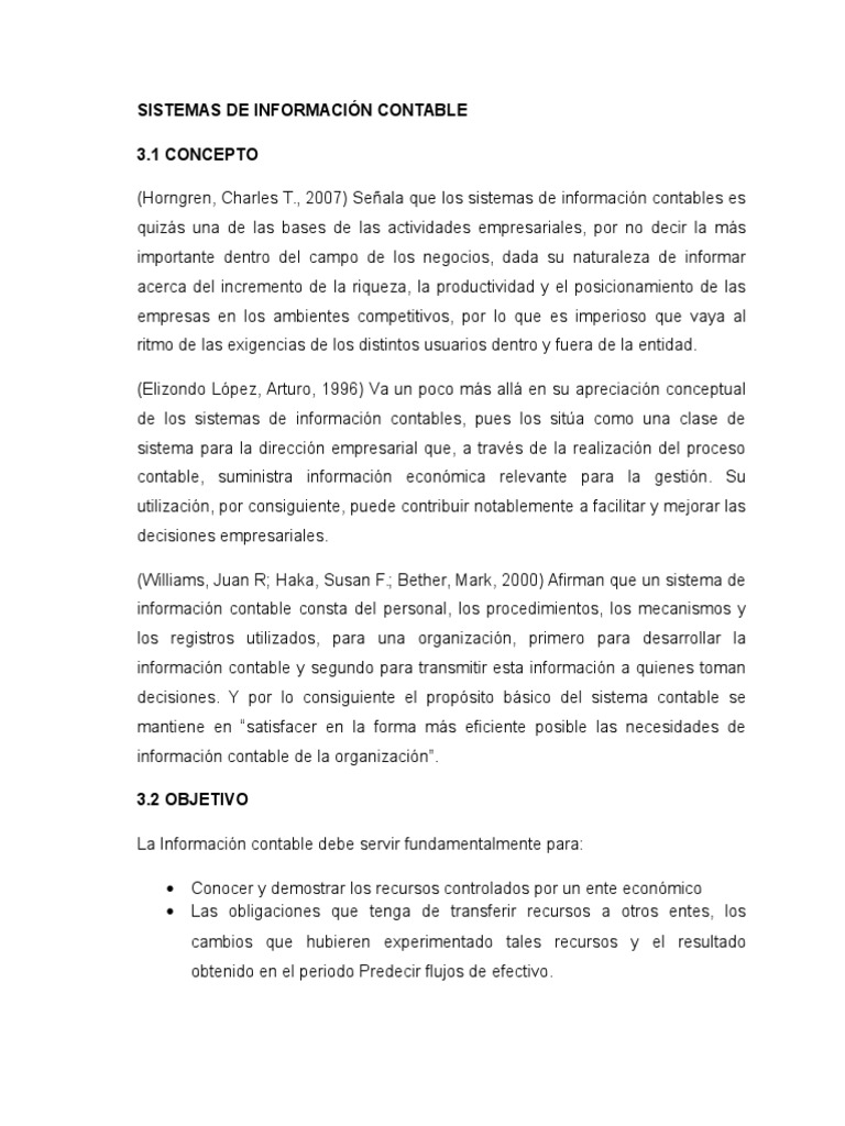 Sistemas de Información Contable | PDF | Contabilidad | Toma de decisiones
