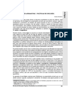 Ações Afirmativas. Políticas de Inclusão