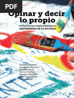 Opinar y Decir Lo Propio