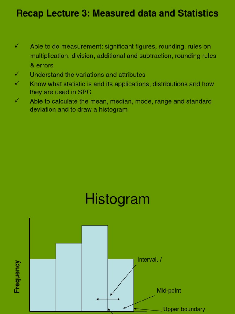 Recap Lecture 3: Measured Data and Statistics | PDF | Causality ...