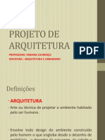 2015 - 1 - Projetos de Arquitetura PDF