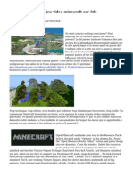 Terre cursus sur le jeu video minecraft sur 3ds