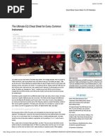 The Ultimate EQ Cheat Sheet For Every Common Instrument