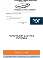 PROCEDIMIENTOS DE AUDITORIA TRIBUTARA 