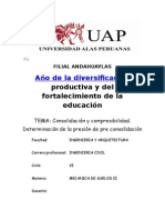 CONSOLIDACIÓN Y COMPRESIBILIDAD DE SUELOS