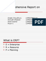 A Comprehensive Report On ERP