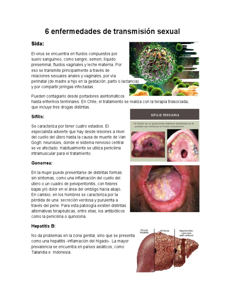 6 Enfermedades de Transmisión Sexual