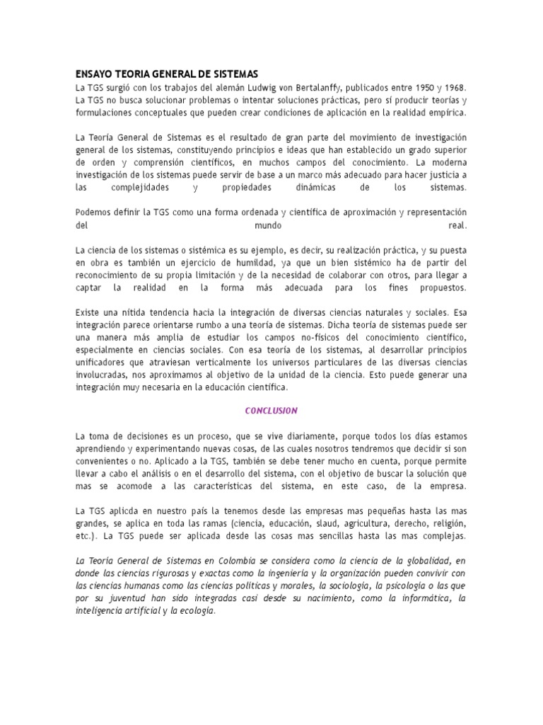 Teoria general de sistemas ensayo_teoria_online