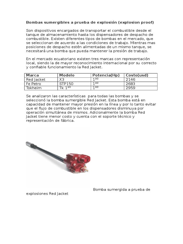 Diferencias entre una bomba sumergida y una bomba sumergible