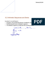 9.2 Arithmetic Sequences and Series: 9.2sequencesb February 09, 2013