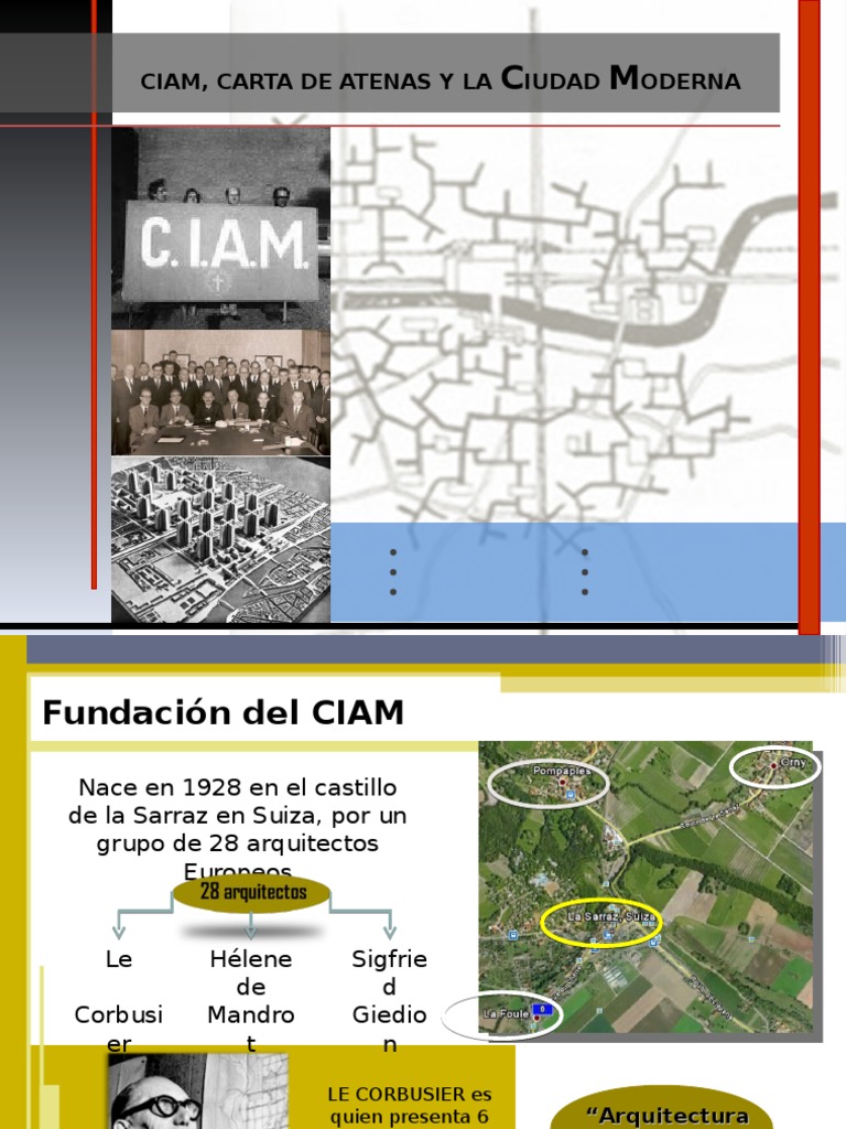 Carta de atenas  Arquitecto  Geografía