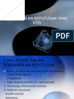 Pengambilan Keputusan Yang Etis