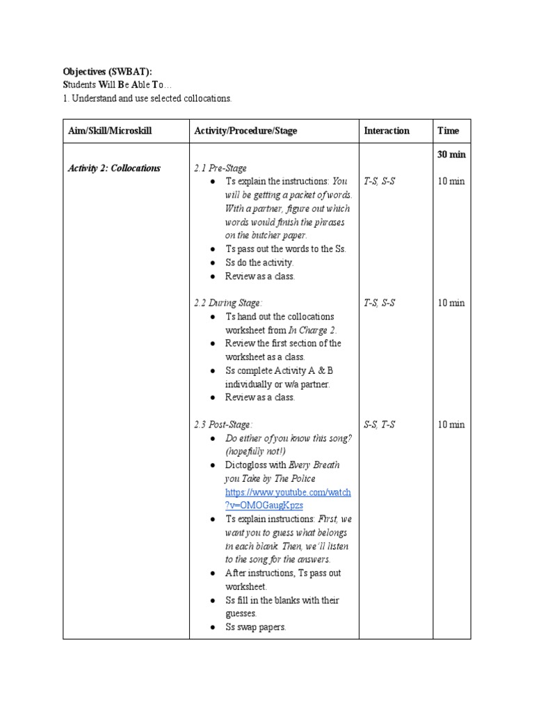 Collocations | PDF