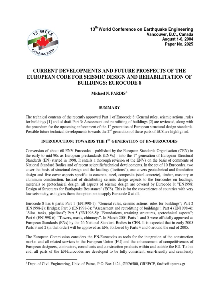Current Developments And Future Prospects Of The European - 