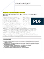 Humanities Marking Rubric