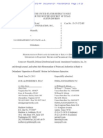 Distributed v. U.S. Dep't. of State Plaintiffs’ Reply to Defendants’ Opposition