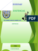 EXISTENCIAS