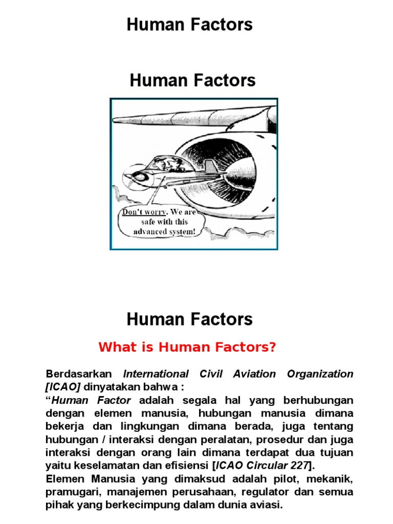 Tujuan dan Pentingnya Human Factors | PDF