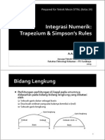 Trapezium & Simpson's Rules