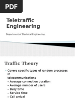 Teletraffic Engineering: Department of Electrical Engineering