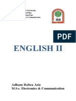 English Ii: Adham Rabea Aziz