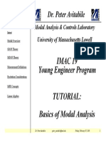 Basics of Modal Analysis