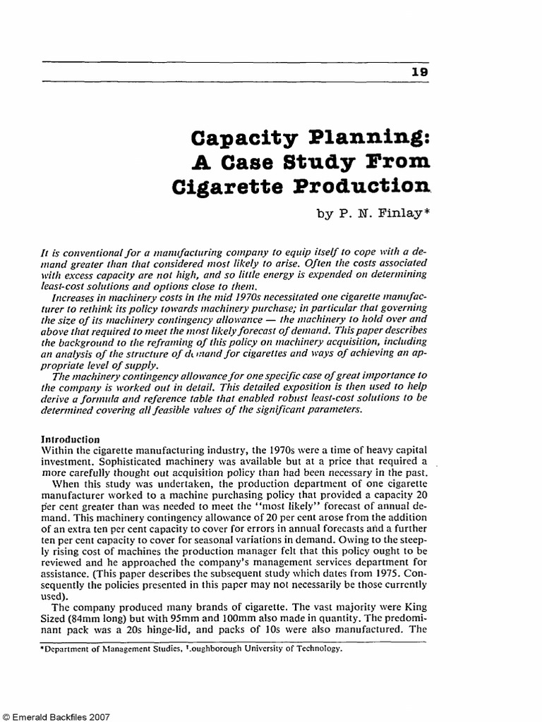 Capacity planning case study pdf image