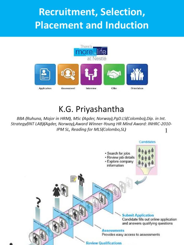 REcruitment Selection and Induction | PDF | Recruitment | Intelligence ...