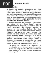 Sermão em Romanos 1.18-32