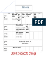 Welcome Week - Visual Timetable 2015 DRAFT for Pre Course Materials