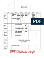 Welcome Week - Visual Timetable 2015 DRAFT For Pre Course Materials