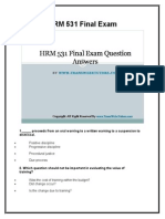 HRM 531 Final Exam Latest UOP Complete Class Assignments