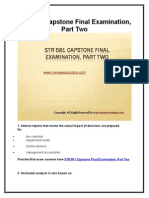 UOP STR 581 Capstone Final Examination Part Two