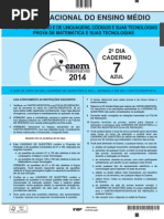 Enem Caderno Azul 2014