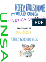 Estudio de La Velocidad de Reaccion de La Yodinacion de La Acetona