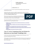 Case #1: You're Cramming at The Last-Minute For Interviews or Case Study / Modeling Tests